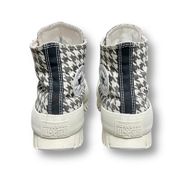Converse Chuck Taylor All Star Lugged A05053C Hi Top Houndstooth Mens 6 Womens 8 - Picture 7 of 12